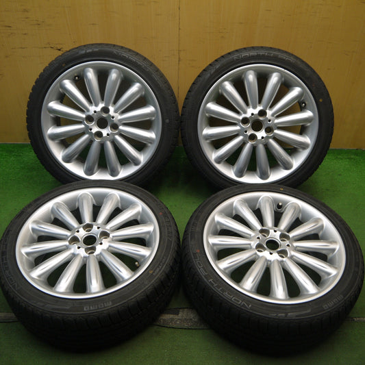 バリ溝！22年！9分★MINI ミニ 50 メイフェア クーパー 純正 205/45R17 スタッドレス モモ NORTH POLE W-2 17インチ PCD100/4H★5072801Hス