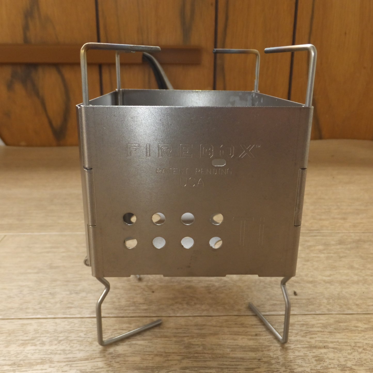 [送料無料] 美品★ファイヤーボックス FIREBOX ナノストーブ チタン Ti 形式 不明★
