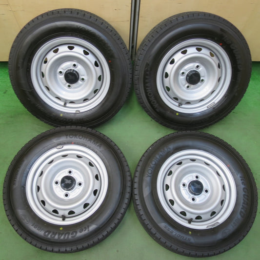 バリ溝！24年！キレイ！9.5分以上★スタッドレス 165/80R14 97/95N ヨコハマ アイスガード iG91 スチール ホイール 14インチ PCD114.3/4H★5111809イス