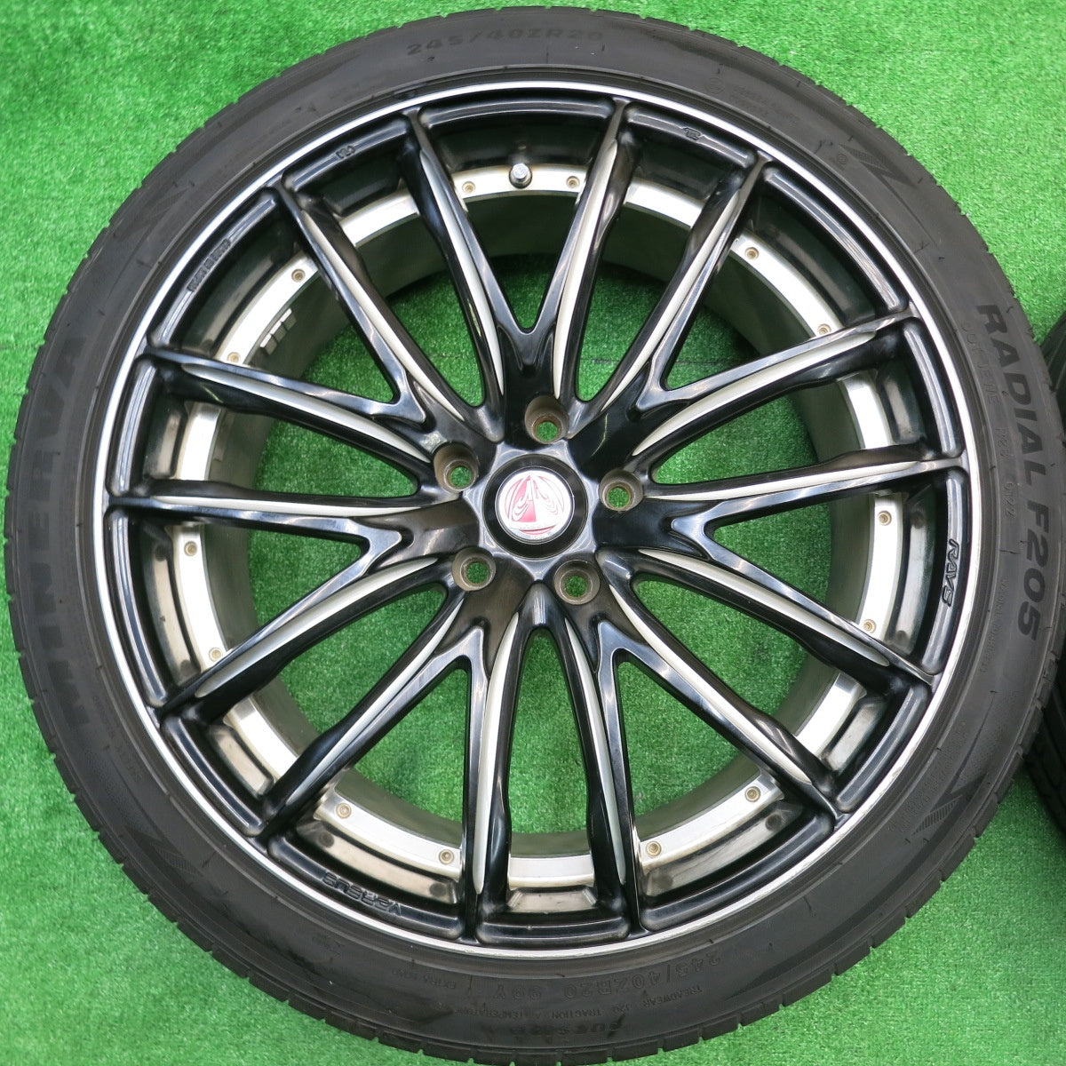 バリ溝！23年！9.5分★RAYS VERSUS STRATAGIA PALLAS 245/40R20 ミネルバ F205 トラザノ スポーツ SA-37 レイズ ベルサス ストラテジーア パラス 20インチ PCD114.3/5H★5102002AKノ