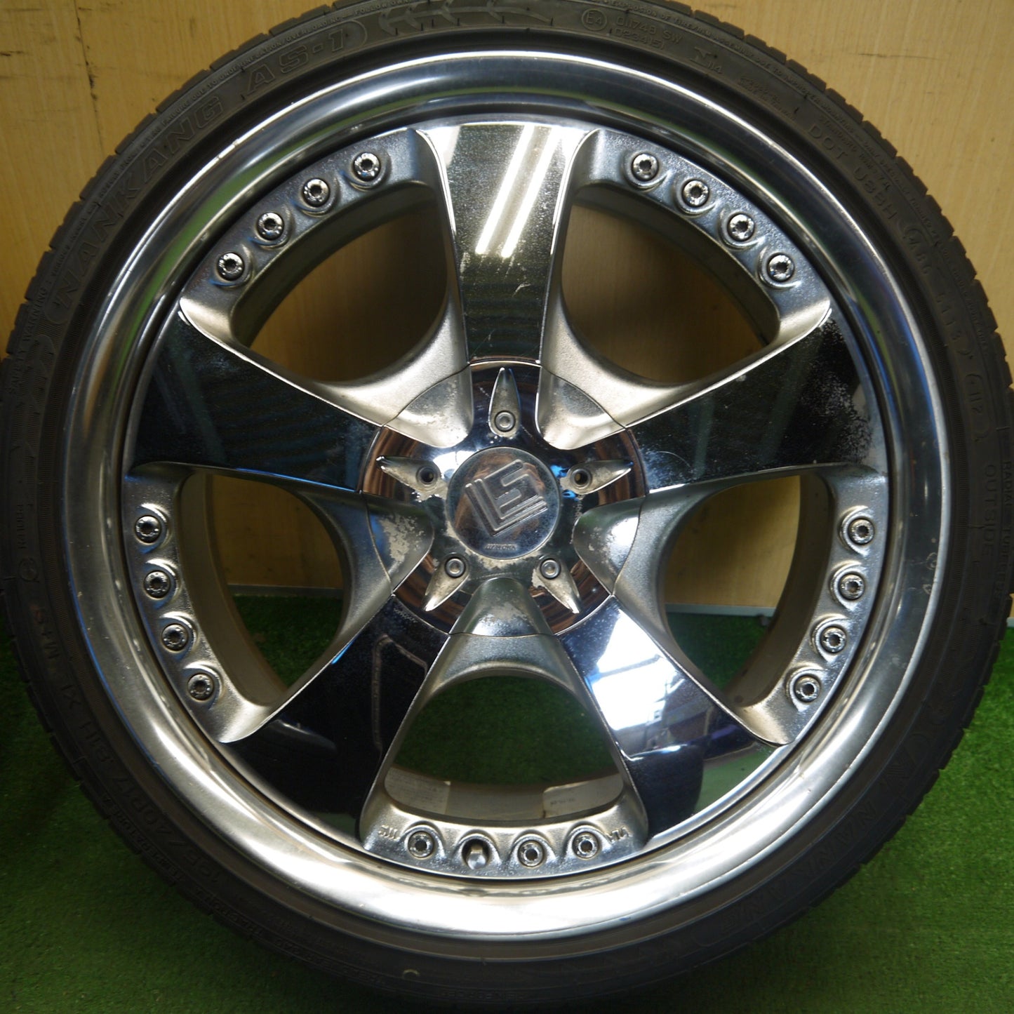 4本価格★WORK LS105 195/40R17 ナンカン AS-1 ワーク 17インチ PCD100/4H★6060904Hノ