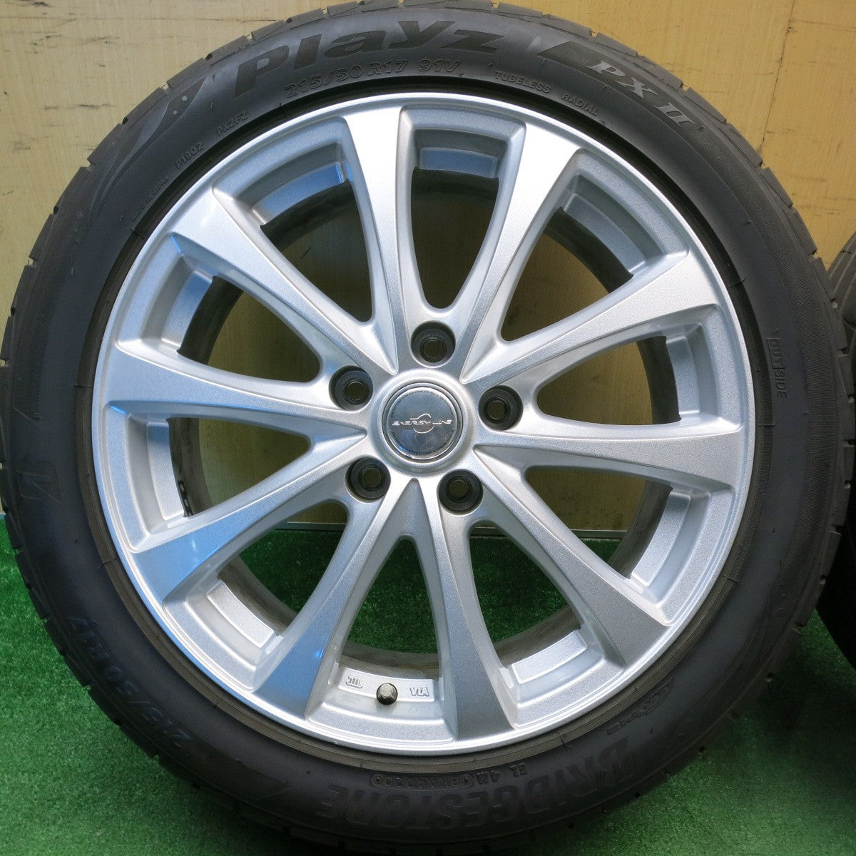 バリ溝！9.5分★215/50R17 ブリヂストン プレイズ PX2 ENERGY LiNE エナジーライン 17インチ PCD114.3/5H★6022609HAノ