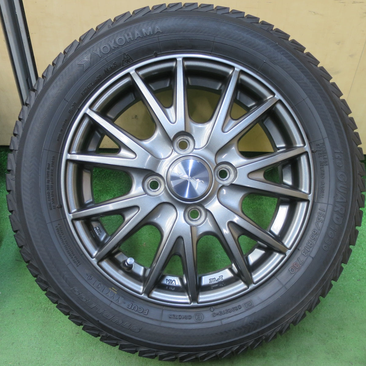 キレイ★スタッドレス 155/65R13 ヨコハマ アイスガード iG30 VELVA SPORT ヴェルヴァ 13インチ PCD100/4H★5053002TTス