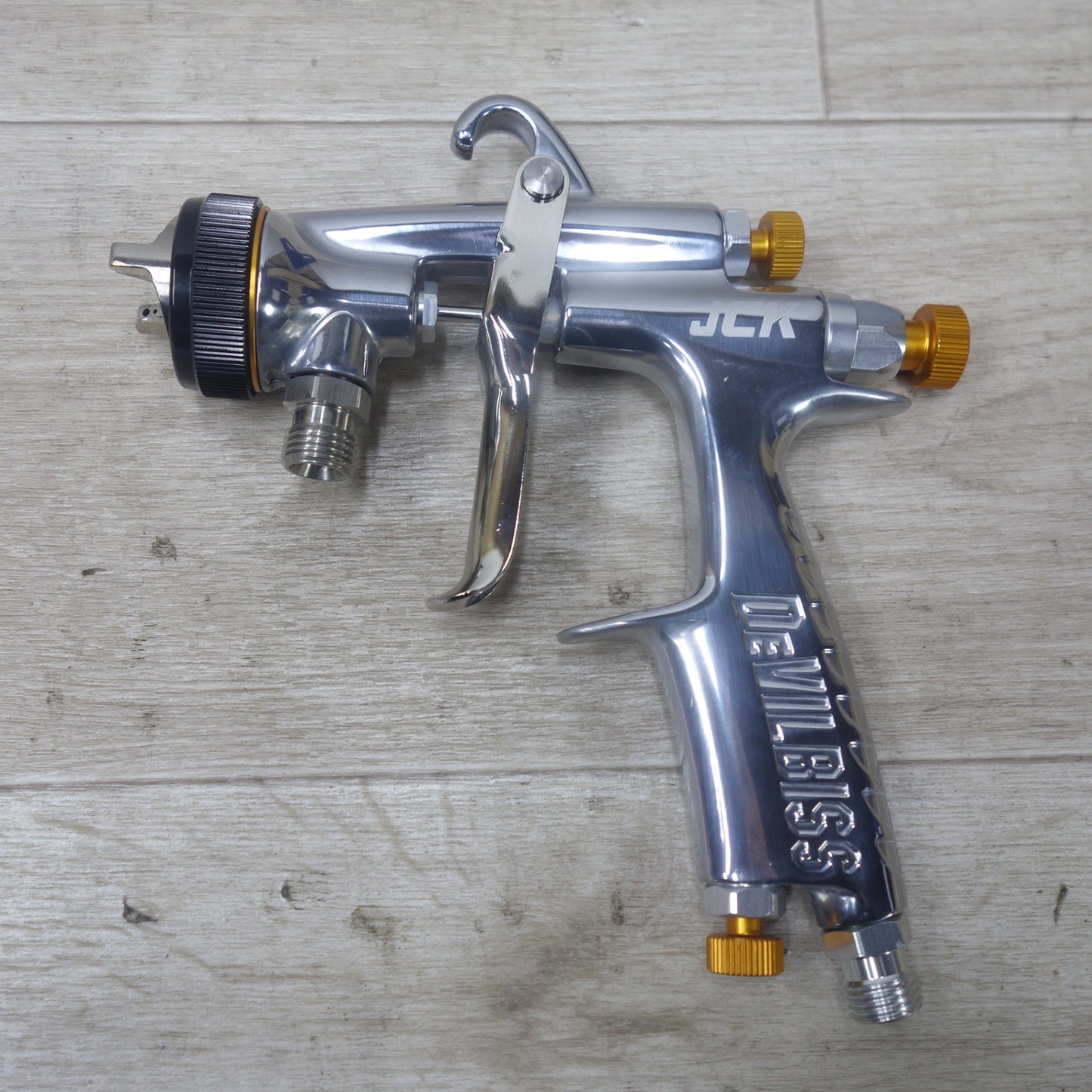 [送料無料] 未使用◆デビルビス DeVilbiss スプレーガン JCK-LV2-13P エアキャップ 1.3mm 口径 フルイドチップ 圧送式 エアー ツール 工具◆
