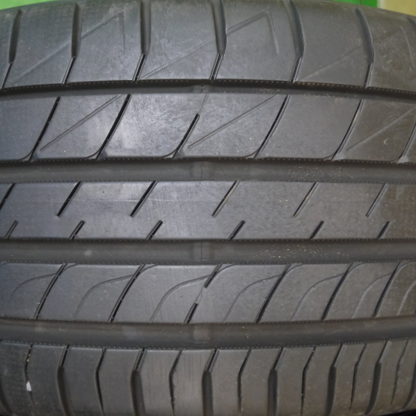 [送料無料] バリ溝!21年! キレイ! 9分★レクサス等 Leyseen PRAVA 9M 225/35R19 ダンロップ ルマン5 レイシーン PCD114.3/5H★4092704Hノ
