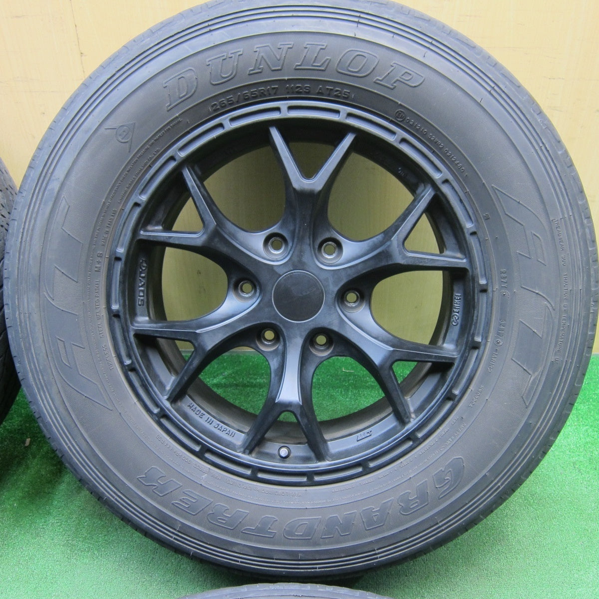 4本★JAOS TRIBE CLAW ENKEI 265/65R17 ダンロップ グラントレック AT25 ジャオス トライブクロウ PCD139.7/6H★5031402TNノ