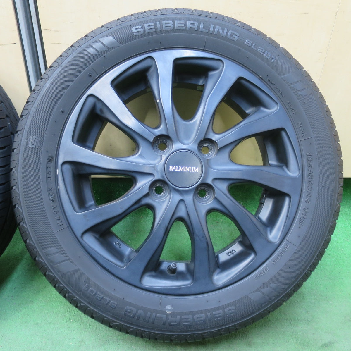 4本価格！23年★165/60R14 セイバーリング SL201 BALMINUM TR10 バルミナ 14インチ PCD100/4H★6011602イノ