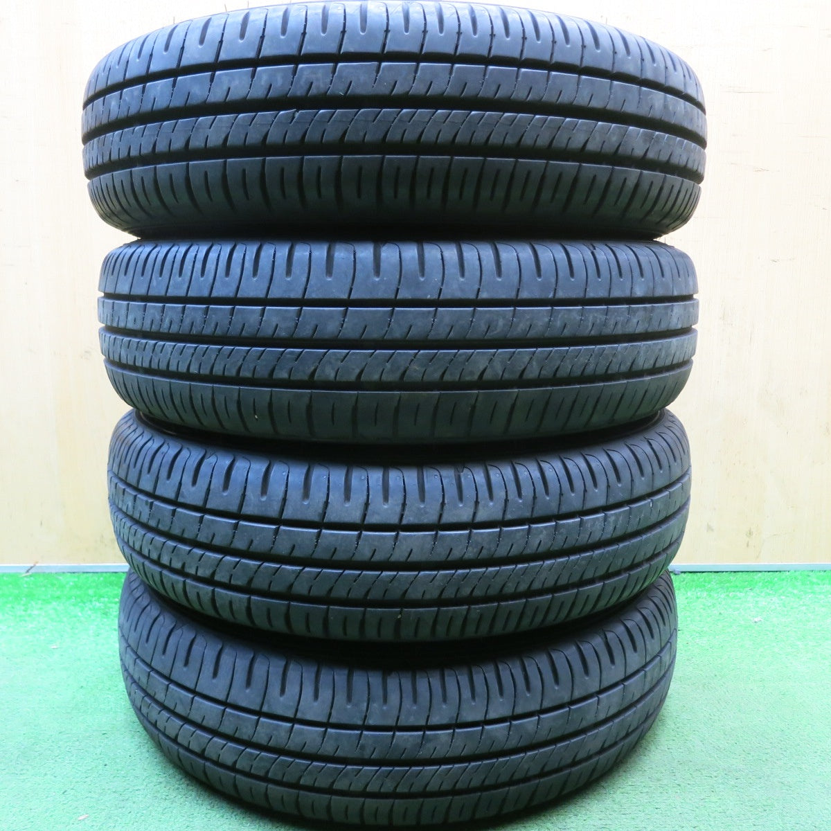 バリ溝！23年！8.5分◎ホンダ N-BOX 純正 スチール 155/65R14 ダンロップ エナセーブ EC204 14インチ PCD100/4H◎6072304HAノ
