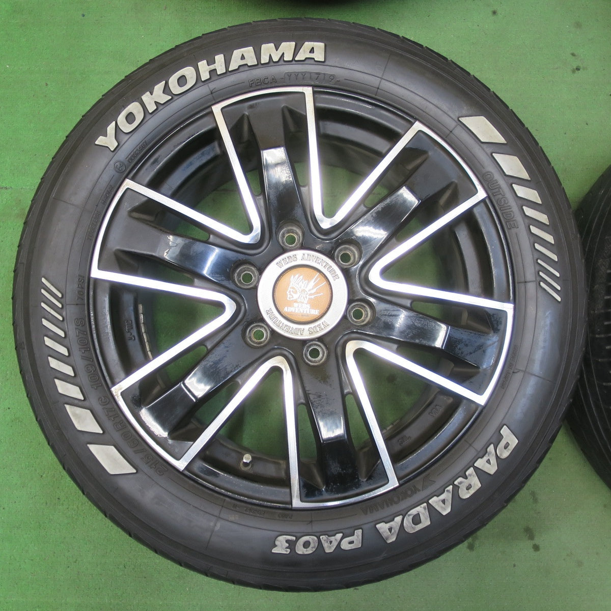 4本価格★ハイエース 等 WEDS ADVENTURE 215/60R17C 109/107S ヨコハマ PARADA PA03 ウェッズ アドベンチャー 17インチ PCD139.7/6H★5062403イノ