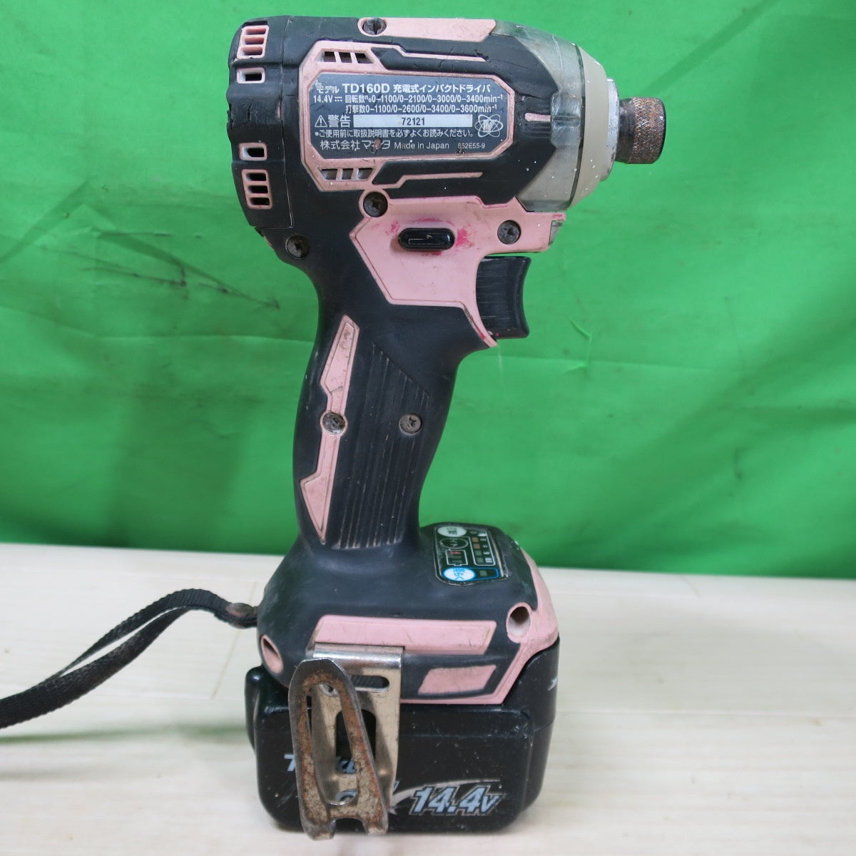 [送料無料] バッテリー2個☆マキタ 充電式 インパクトドライバ TD160D RGXP 電動 工具 14.4V makita ピンク 6.0Ah 3.0Ah☆