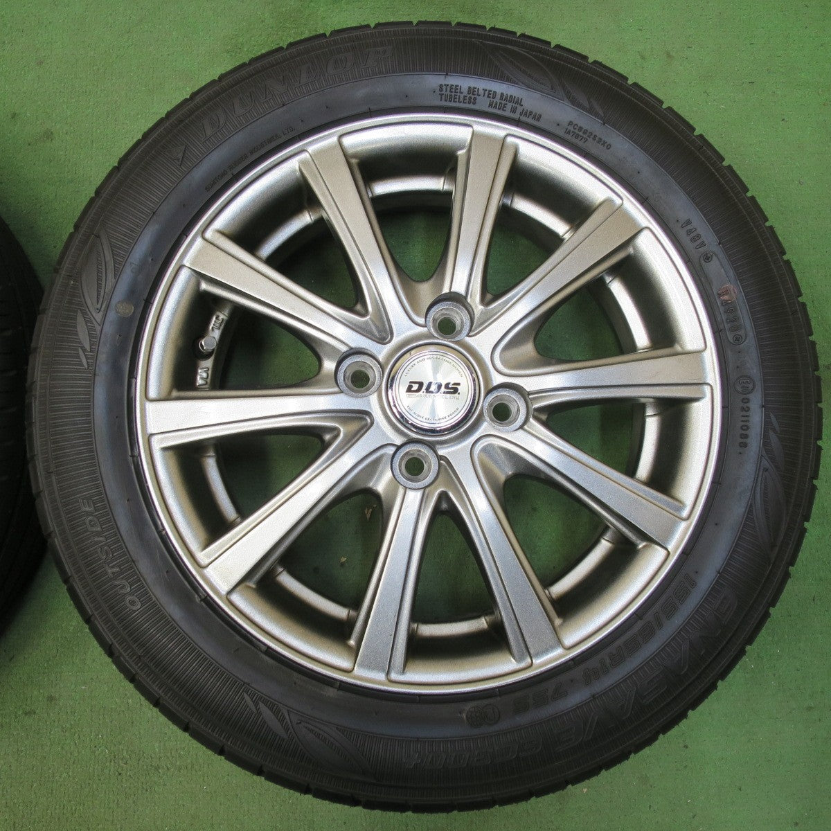 未使用！キレイ★155/65R14 ダンロップ エナセーブ EC300+ D.O.S. DOS 14インチ PCD100/4H★5092914イノ