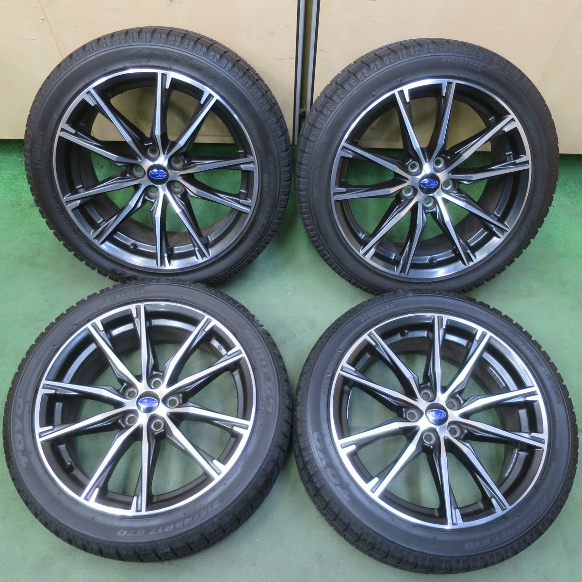 バリ溝！9.5分◎スバル ZC6 BRZ トヨタ 86 純正 215/45R17 スタッドレス トーヨー ガリット G5 17インチ PCD100/5H◎6072303イス