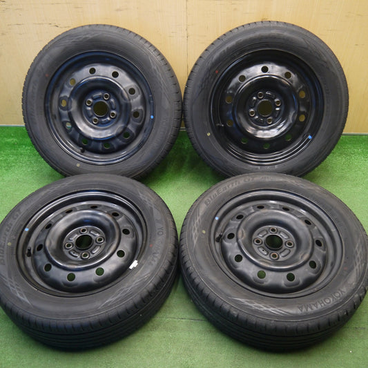 バリ溝！8.5分★175/65R15 ヨコハマ BluEarth-GT AE51 TOPY スチール ホイール ブルーアース 15インチ PCD100/4H★6033002Hノ