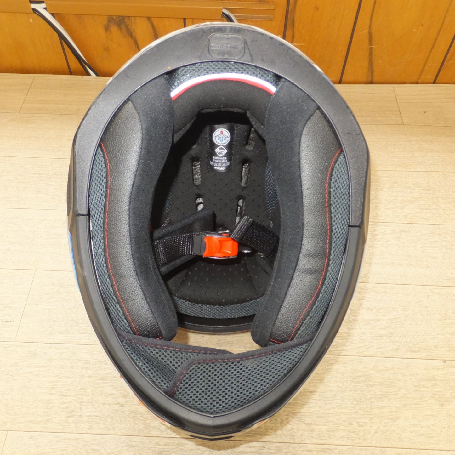 [送料無料] 美品★ノーラン NOLAN ヘルメット N87 ジェミニレプリカ リンスフラットブラック/95 Lサイズ　フルフェイスヘルメット★