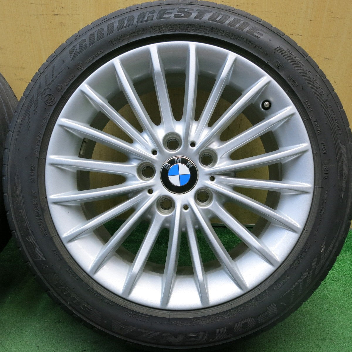 4本価格★BMW 3シリーズ F30 F31 純正 225/50R17 ブリヂストン ポテンザ S001 17インチ PCD120/5H★5072604HAノ