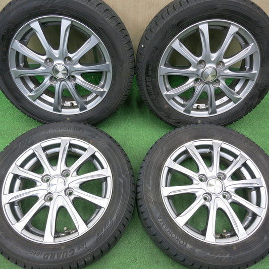 [送料無料] 4本価格！21年★スタッドレス 155/65R14 ヨコハマ アイスガード iG60 WEZEN 社外 アルミ 14インチ PCD100/4H★4122503NJス