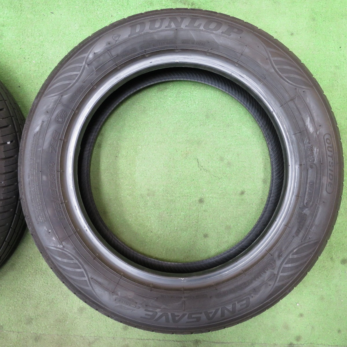 バリ溝！24年！ほぼ10分★155/65R14 ダンロップ エナセーブ EC350+ タイヤ 14インチ N-BOX デイズ ワゴンR タント 等★6051501NGノタ