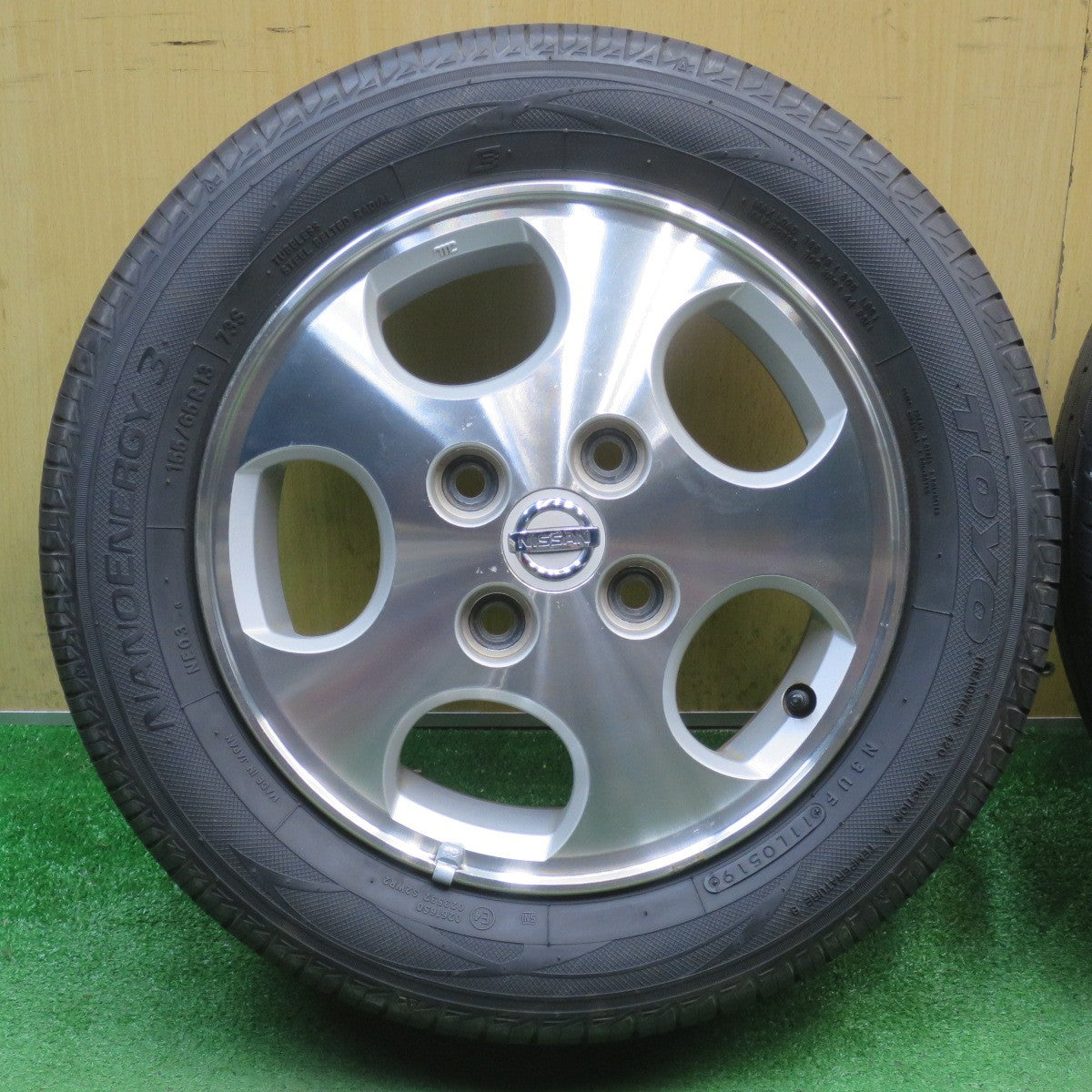 4本価格★日産 オッティ 三菱 eKワゴン 純正 155/65R13 トーヨー ナノエナジー3 13インチ PCD100/4H★6050403NJノ