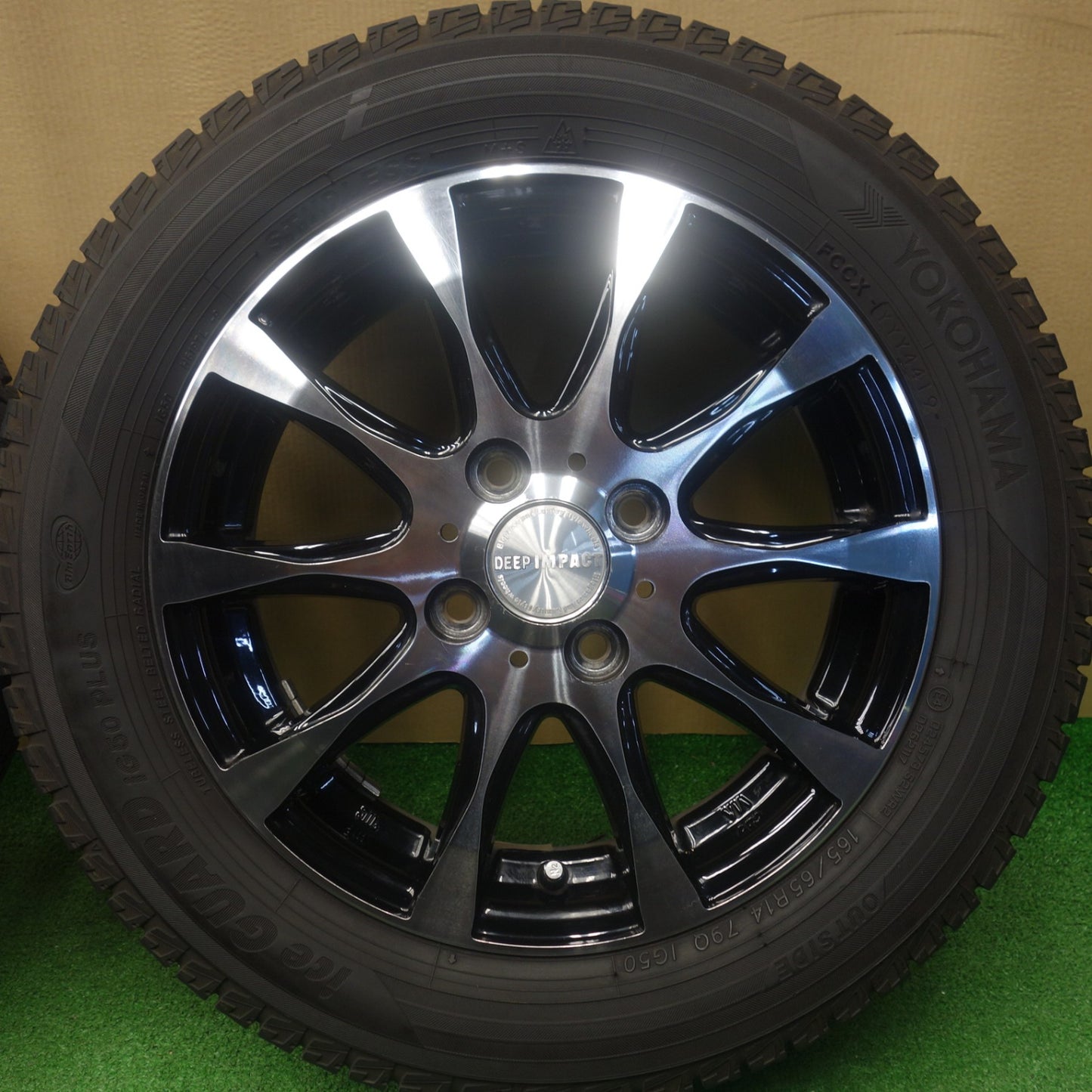 4本価格★スタッドレス 165/65R14 ヨコハマ アイスガード iG50 プラス DEEP IMPACT ディープ インパクト 14インチ ソリオ ハスラー 等 PCD100/4H★6032202KTス