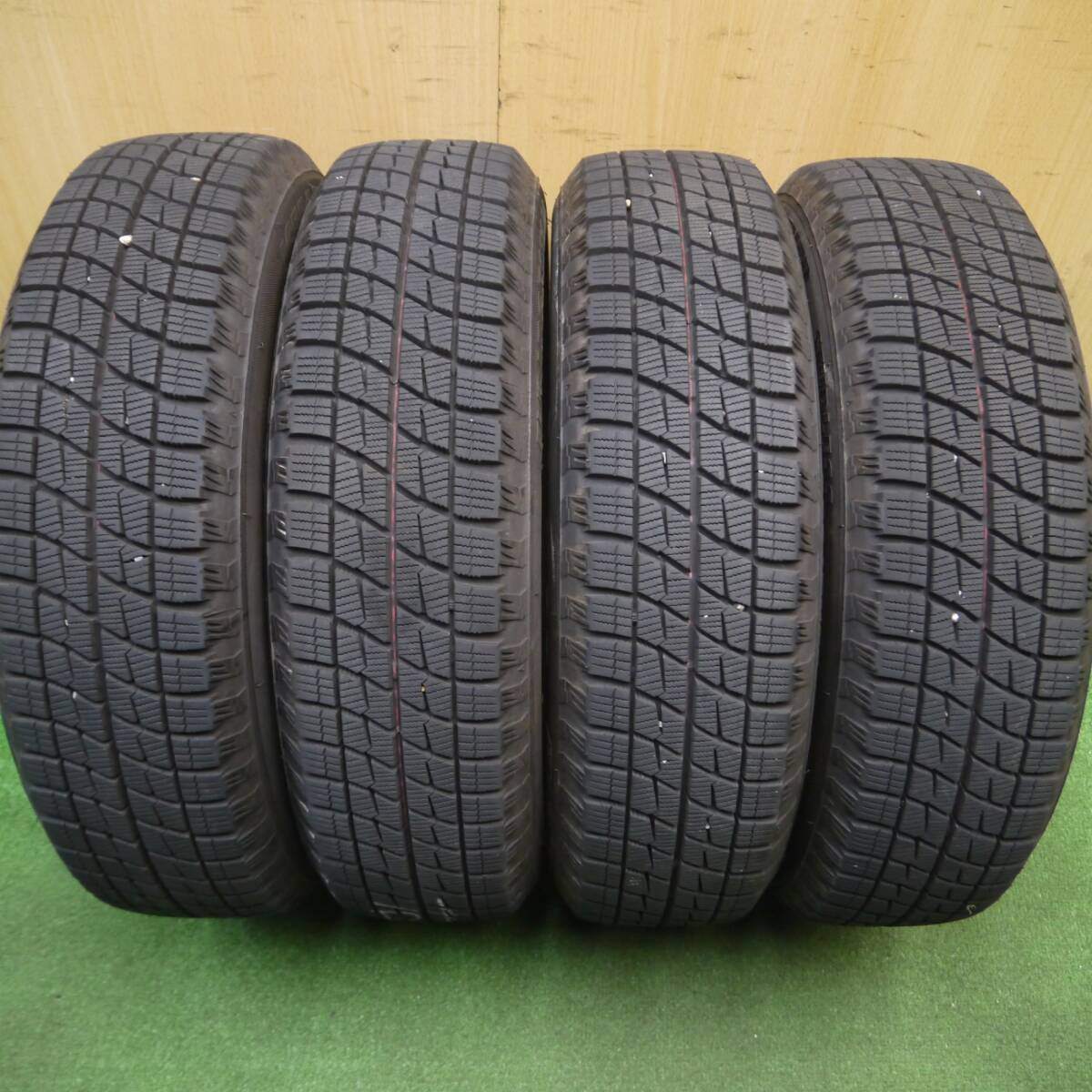 バリ溝！キレイ！8.5分★スタッドレス 155/65R14 ブリヂストン アイスパートナー ECO FORME エコフォルム 14インチ PCD100/4H★5011704Hス