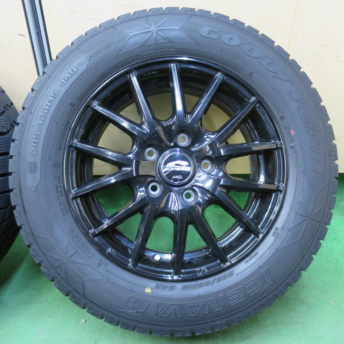 4本価格★スタッドレス 205/65R15 グッドイヤー アイスナビ6 SCHNEIDER MiD シュナイダー 15インチ PCD114.3/5H★5012102イス