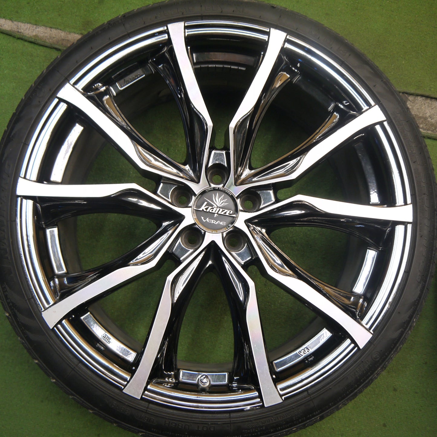 4本価格★プリウス 等 kranze VERAE 225/35R19 ナンカン NOBLE SPORT NS-20 クレンツェ ヴェラーエ 19インチ PCD100/5H★5072506Hノ