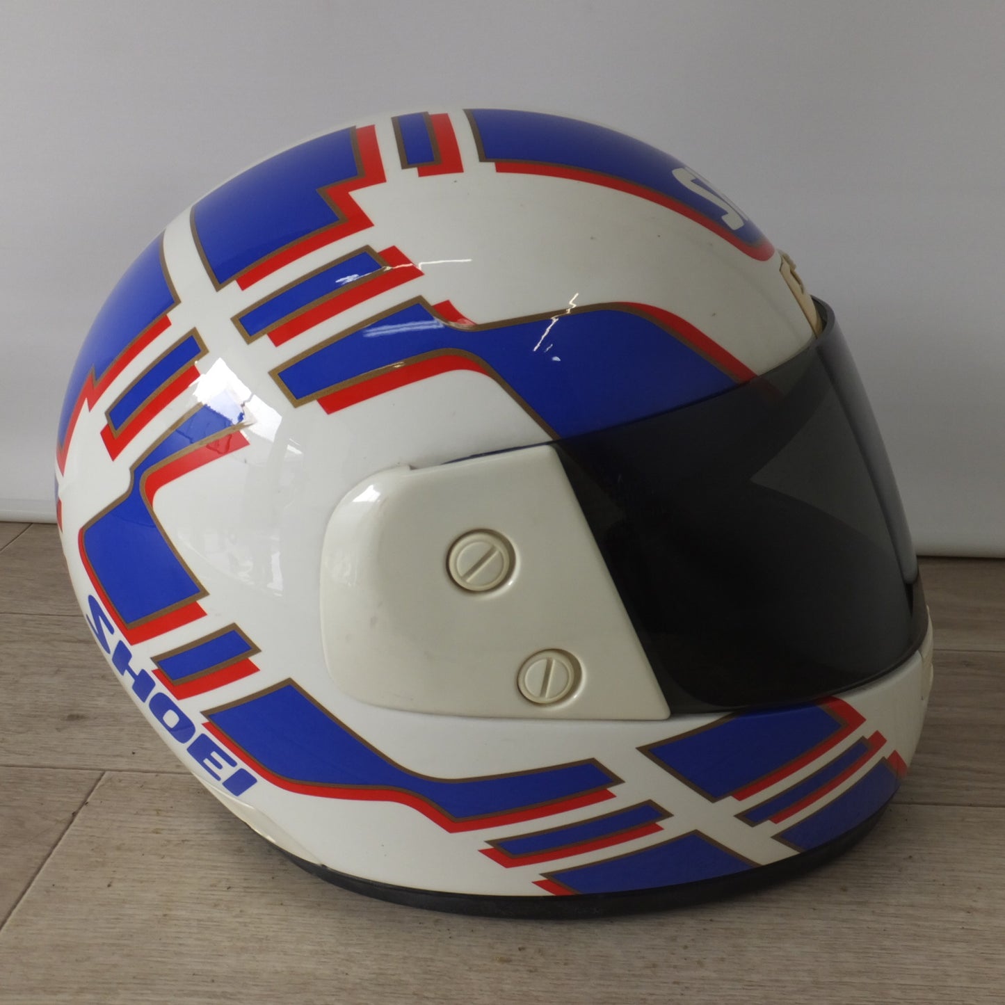 [送料無料] 現状品★ショウエイ SHOEI フルフェイス ヘルメット GARDNER X8 レプリカ Mサイズ　スモークシールド C-10A 付★