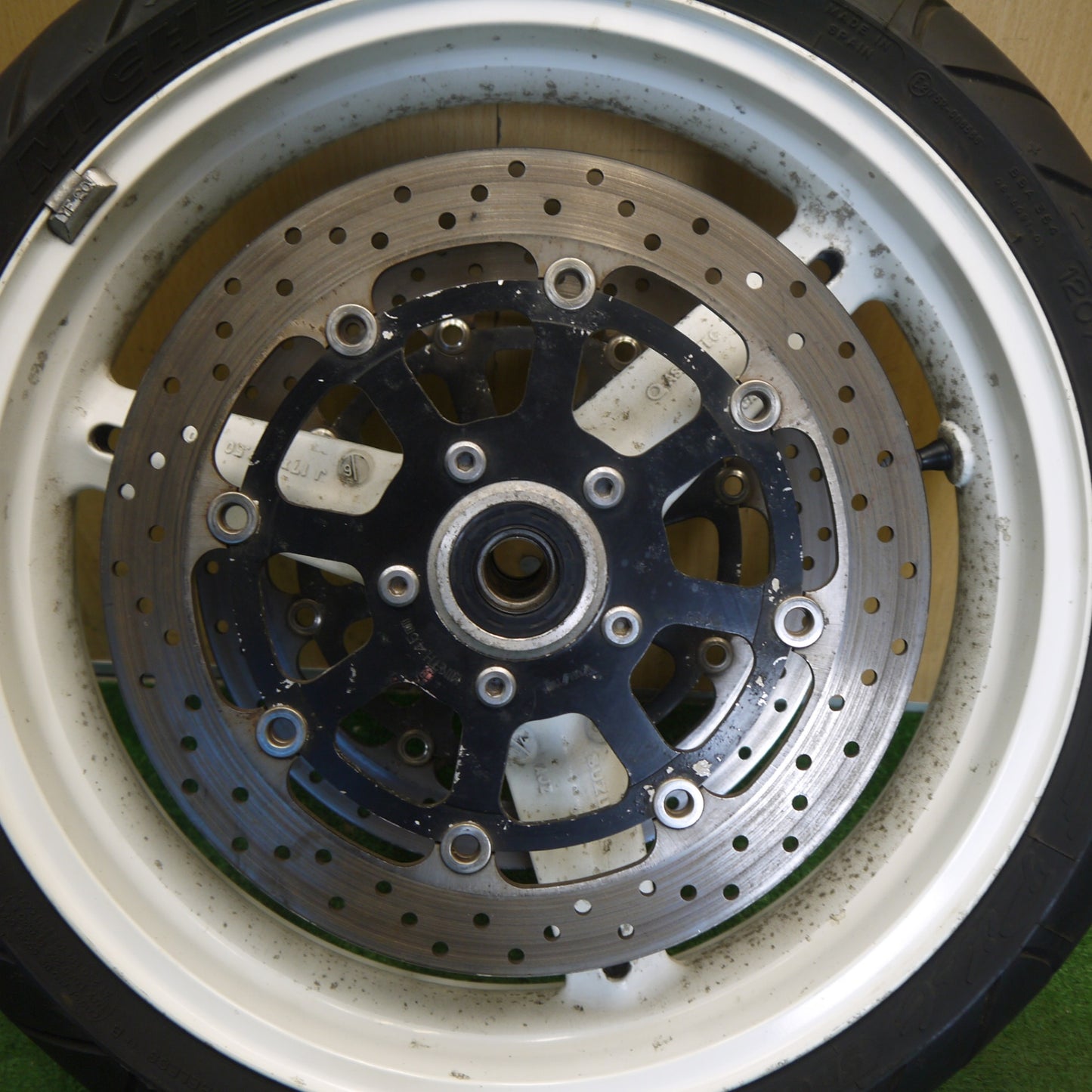 1本価格◎スズキ 純正 120/70 Z R17 ミシュラン POWER Super Sport 17インチ GSX-R1000 バイク フロント◎6062901Hノ