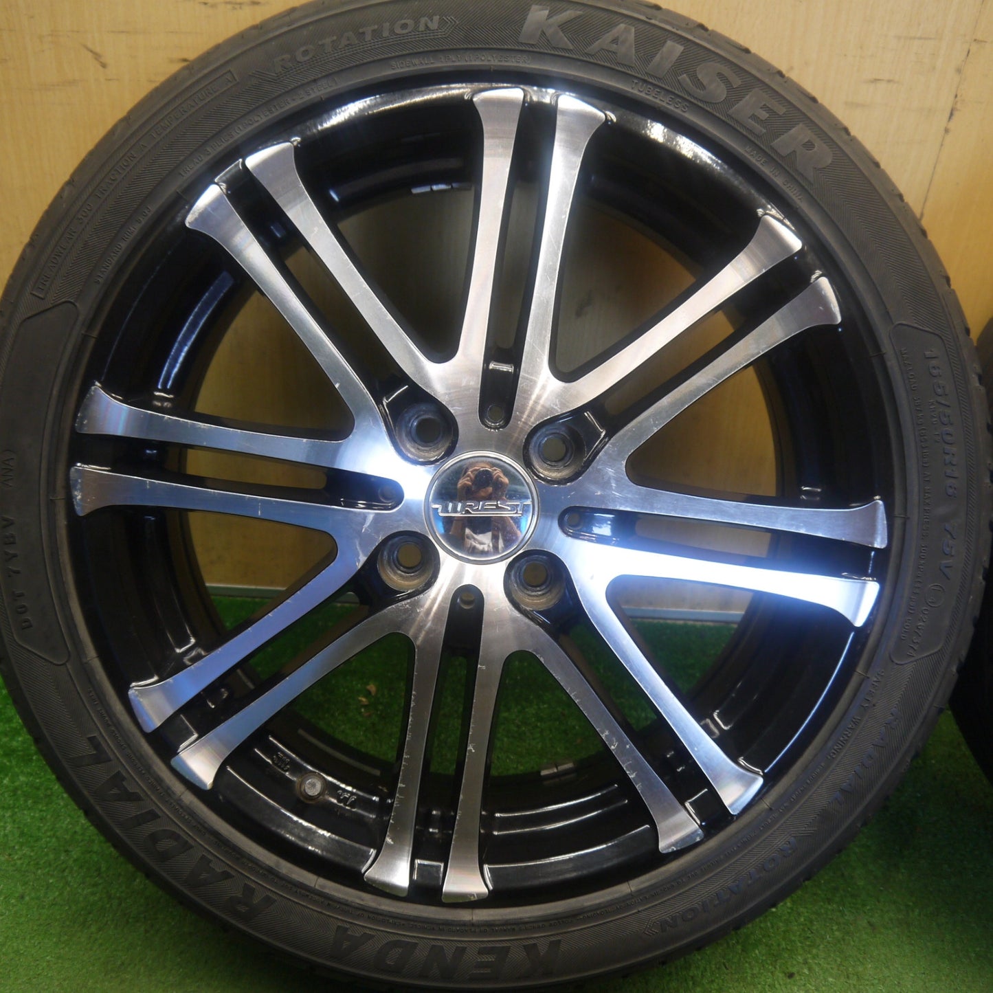 バリ溝！9.5分★165/40R16 165/50R16 エコノミスト ATR-K ケンダ ラジアル カイザー WREST ヴァレスト 16インチ PCD100/4H★6052902Hノ