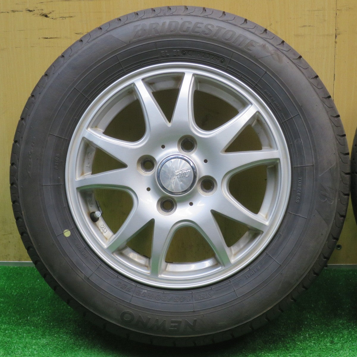 バリ溝！24年！9.5分★145/80R13 ブリヂストン NEWNO Fang ファング ニューノ 13インチ PCD100/4H★5110302NJノ