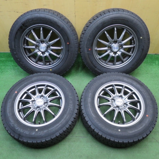 ほぼ未使用！23年！キレイ★スタッドレス 185/70R14 グッドイヤー アイスナビ7 ZACK JP-812 MONZA ザック 14インチ PCD100/4H★6032602NJノ
