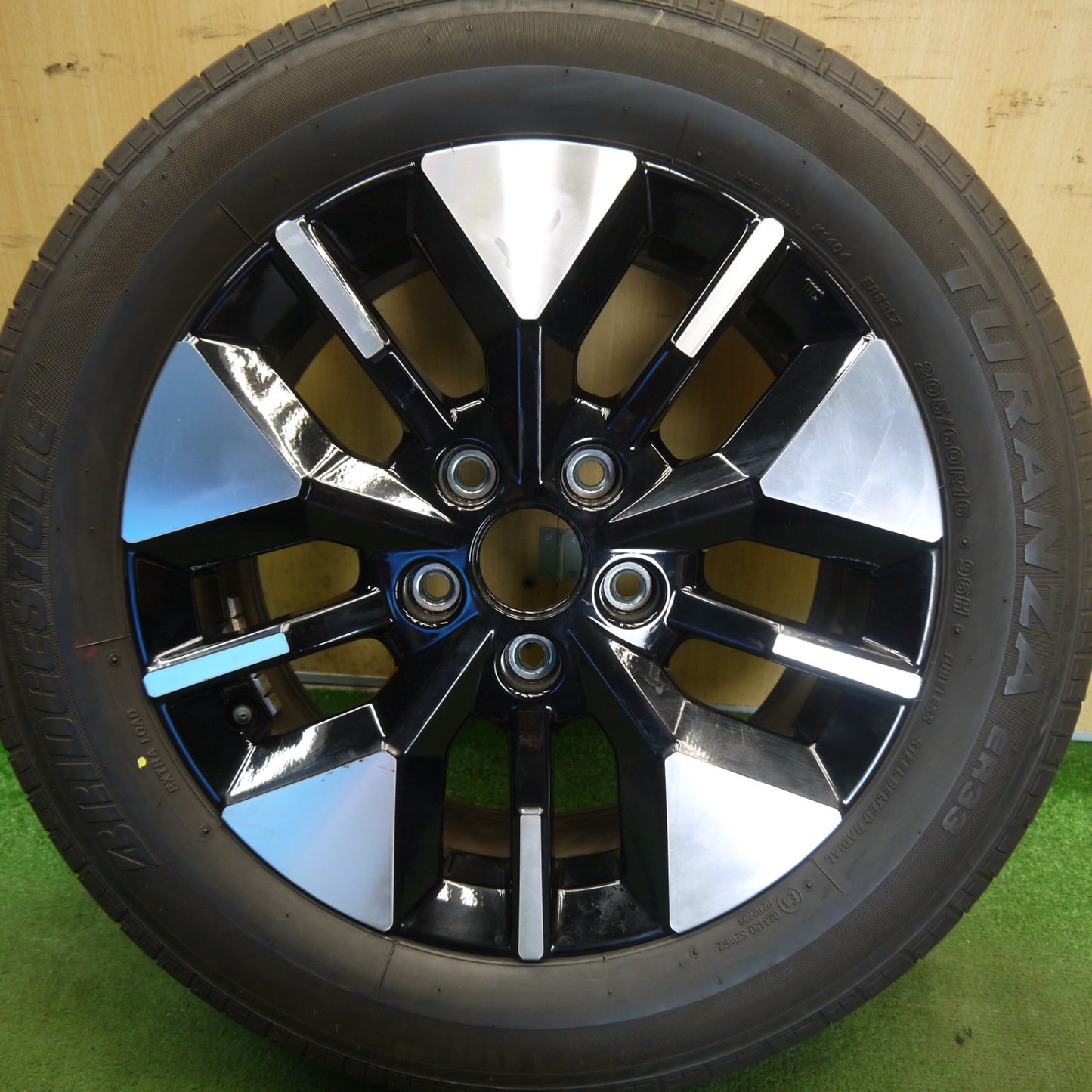 バリ溝！24年！9.5分！1本◎ホンダ RP ステップワゴン スパーダ 純正 ENKEI 205/60R16 ブリヂストン トランザ ER33 エンケイ 16インチ PCD114.3/5H◎6062205Hノ