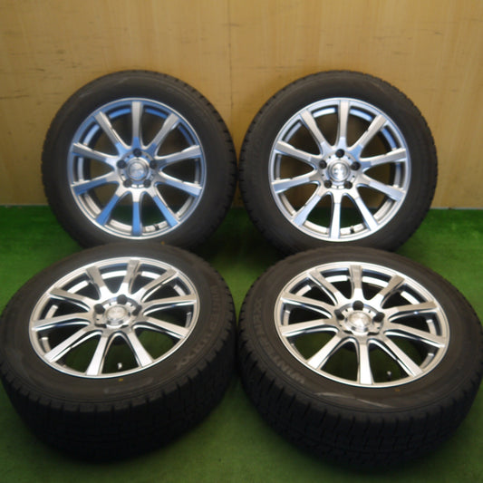 バリ溝！23年！9分★スタッドレス 215/55R17 ダンロップ ウインターマックス WM02 LAYCEA レイシア 17インチ PCD114.3/5H★6041502Hス
