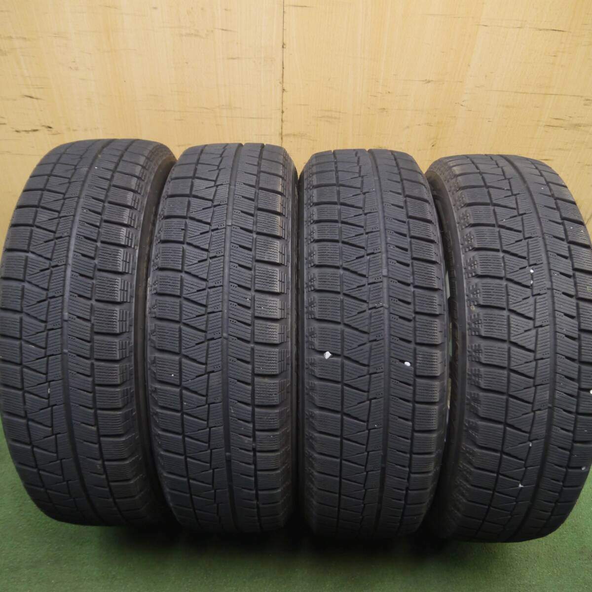 バリ溝！キレイ！8.5分★スタッドレス 195/65R15 ブリヂストン ブリザック REVO GZ ECO FORME PCD100/4H★4021610Hス