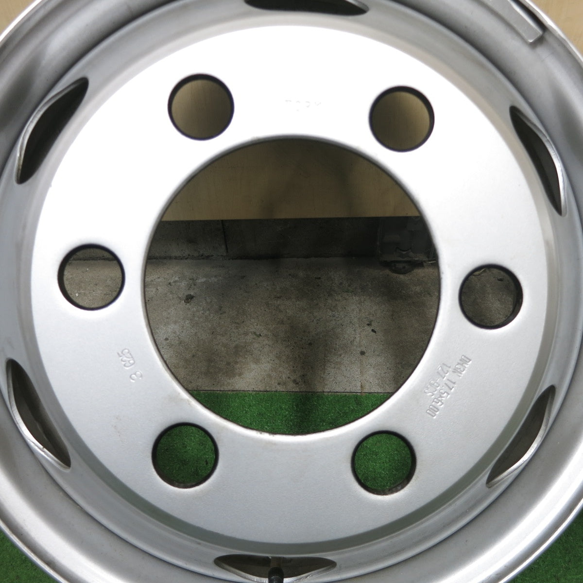 キレイ！6本★トラック TOPY スチール ホイール DM3N 17.5×6.00 127-9CS 17.5インチ トピー PCD222.25/6H★5101101ナホ