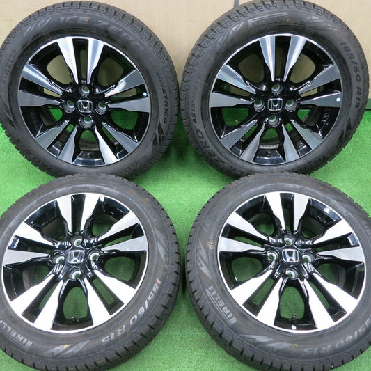 22年！★ホンダ GP7 フィット シャトル 純正 185/60R15 スタッドレス ピレリ アシンメトリコ PCD100/4H★4113003NJス