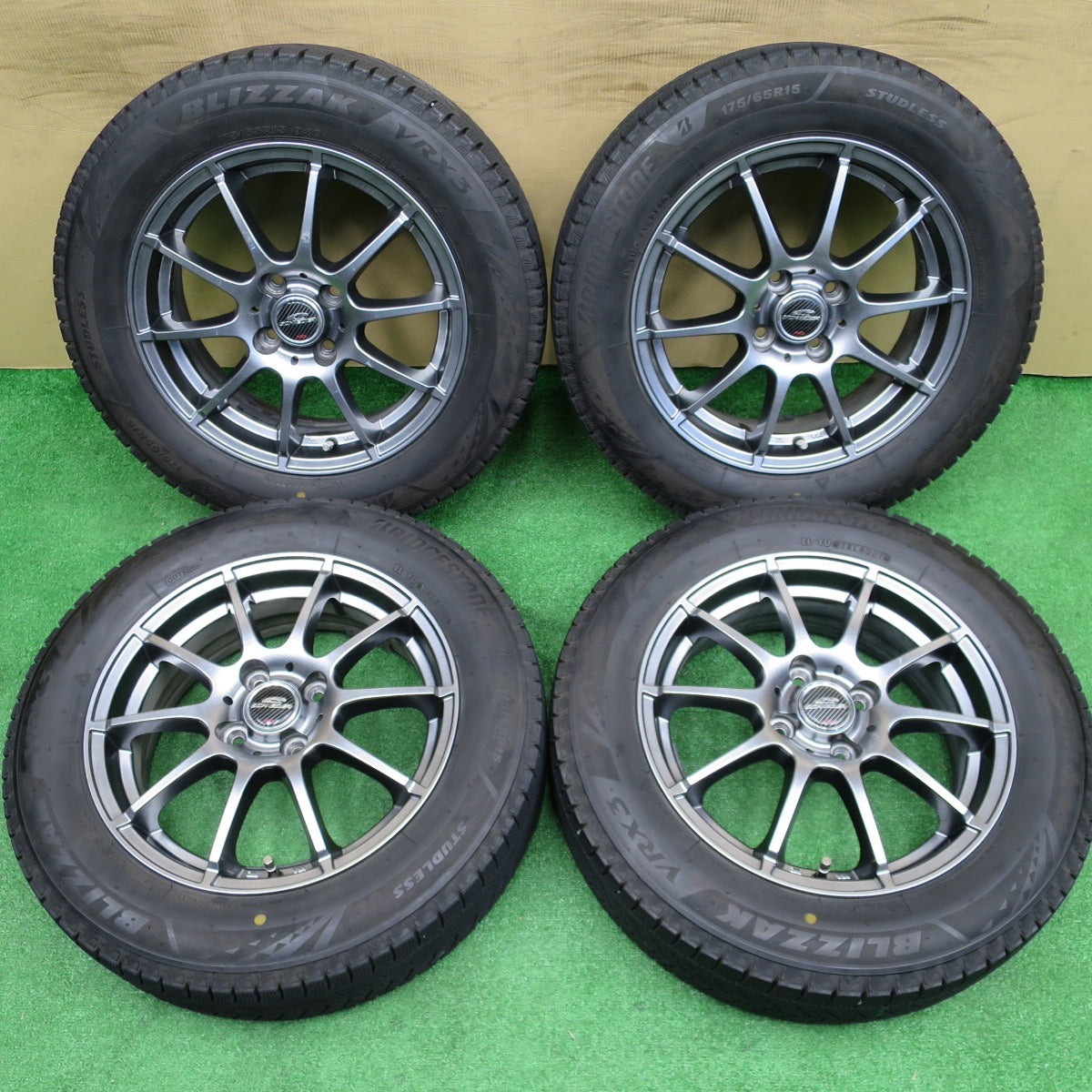 4本価格★スタッドレス 175/65R15 ブリヂストン ブリザック VRX3 SCHNEIDER MiD シュナイダー 15インチ PCD100/4H★5122902NKス