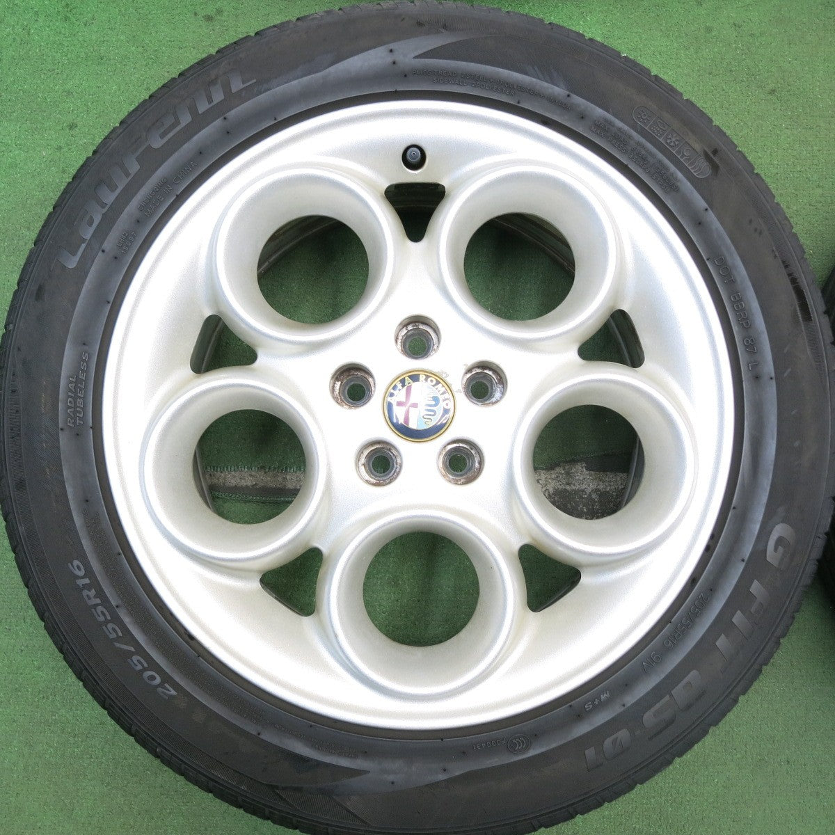 バリ溝！21年！9.5分以上★アルファロメオ 156 純正 205/55R16 ラウフェン G FIT as-01 16インチ PCD98/5H★5080107HAノ