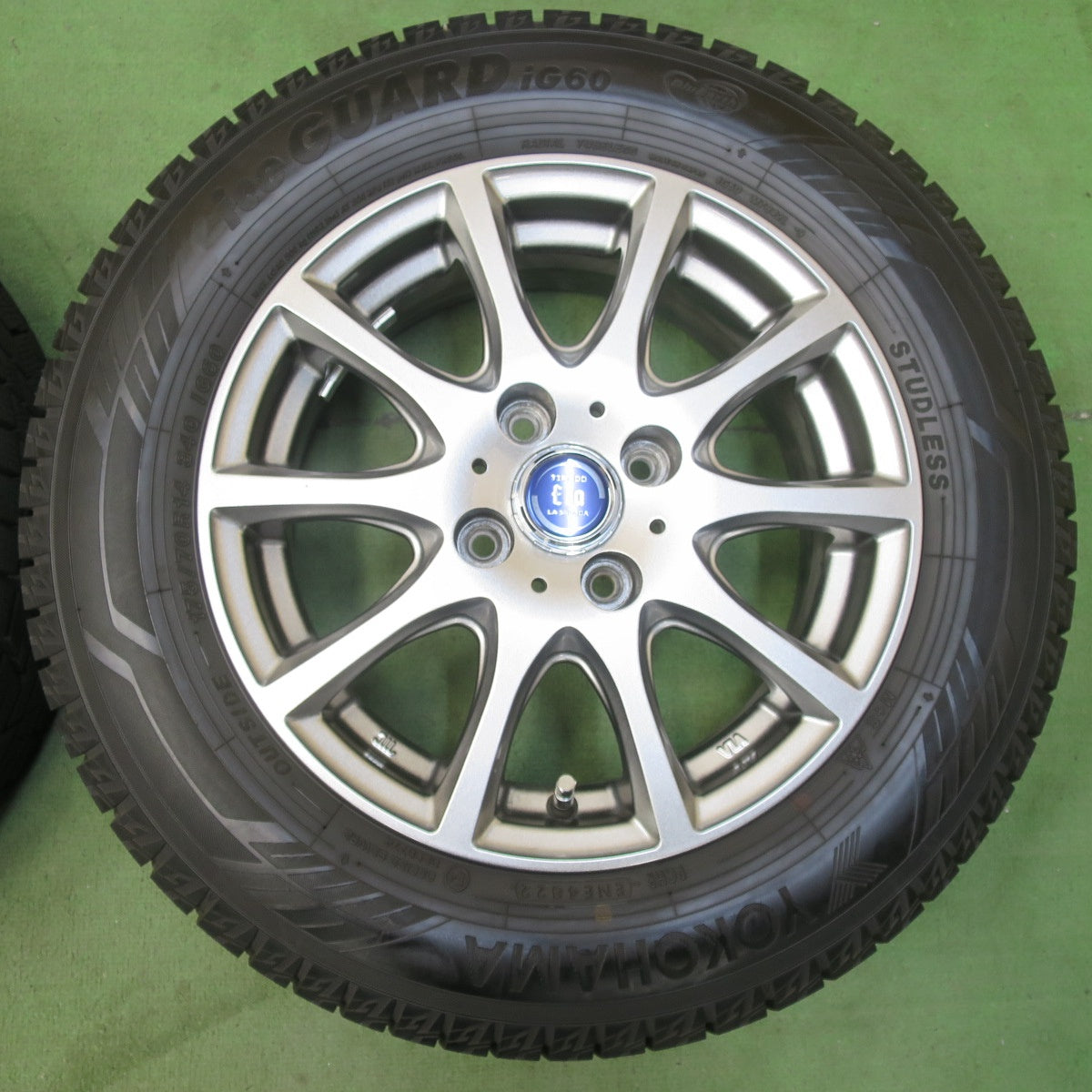 ほぼ未使用！22年！キレイ★スタッドレス 175/70R14 ヨコハマ アイスガード iG60 TIRADO Eta LA STRADA ティラード ラストラーダ 14インチ PCD100/4H★5123009イス