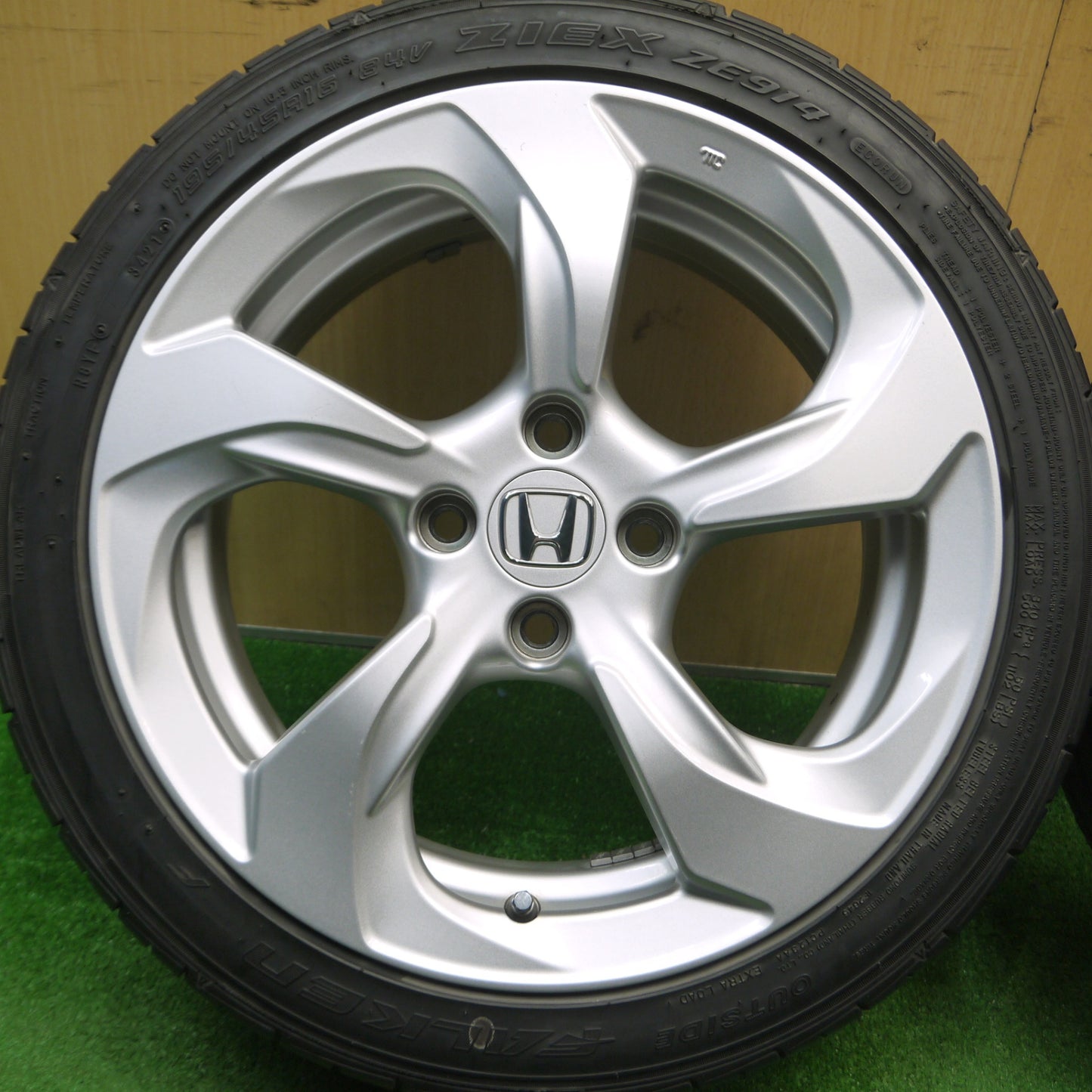 [送料無料] バリ溝！21年！キレイ！9分★ホンダ S660 純正 165/55R15 195/45R16 ファルケン ZIEX ZE914 15インチ 16インチ PCD100/4H★5010708Hノ