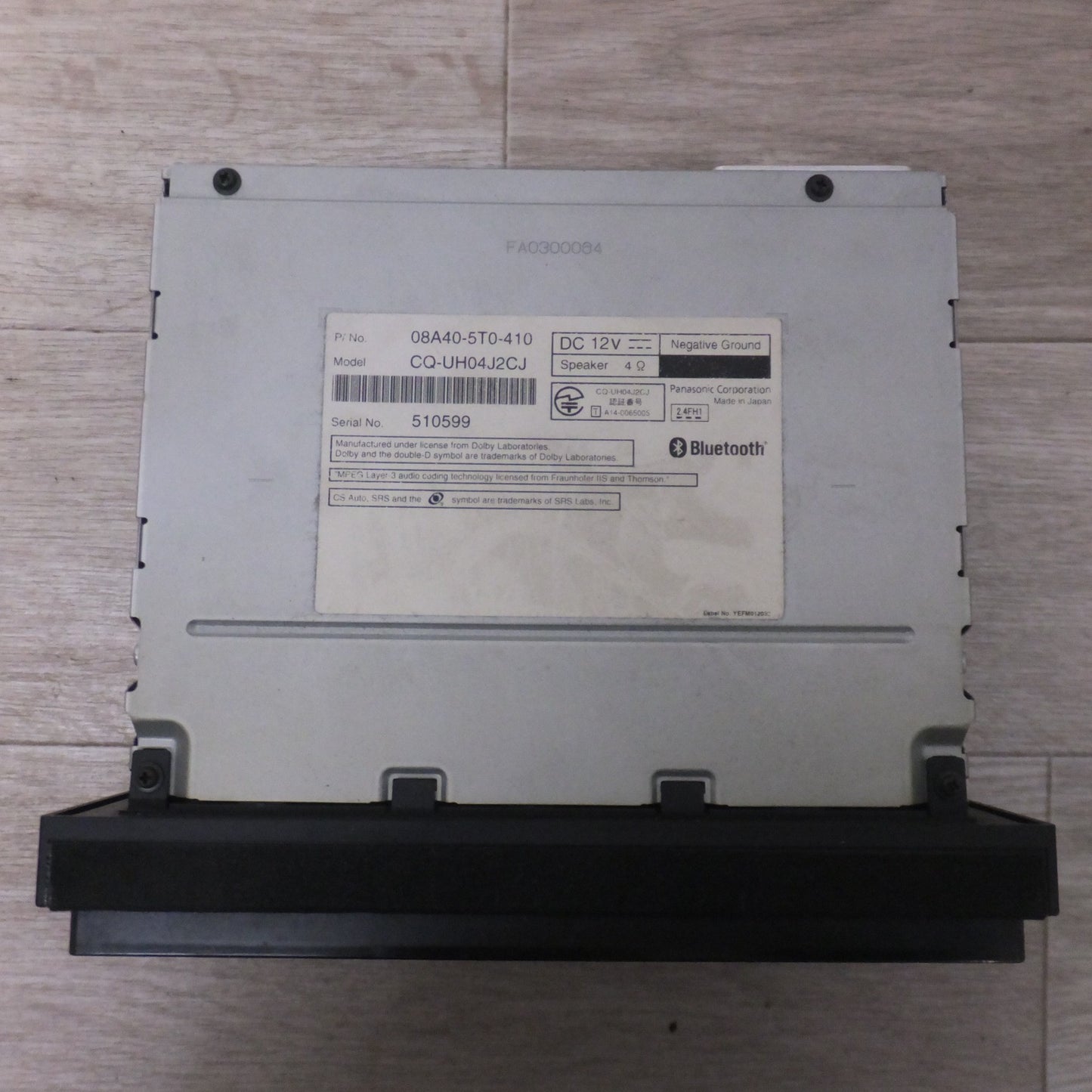 [送料無料] 現状品★パナソニック製 ホンダ 純正8インチプレミアムインターナビ Gathers VXM-155VFEi 08A40-5T0-410 セキュリティロック品[43]★