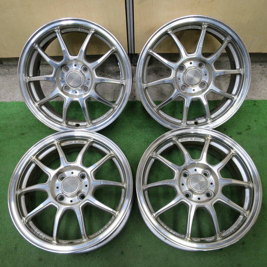 4本価格★ROZEST ECO ENKEI ローゼスト エコ エンケイ 15インチ ホイール 15×5.5J PCD100/4H★6050803NGホ