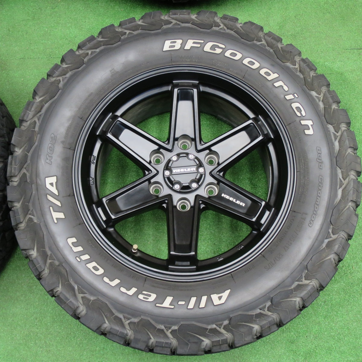 バリ溝！22年！キレイ！9.5分★KEELER TACTICS 265/65R17 120/117S BFグッドリッチ All-Terrain T/A KO2 キーラー タクティクス 17インチ PCD139.7/6H★6031203NKノ