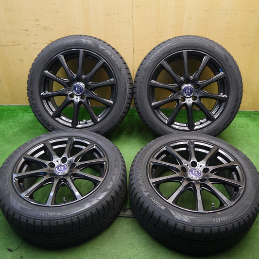 超バリ溝！22年！キレイ！ほぼ10分★スタッドレス 205/55R17 トーヨー ウインター トランパス TX TIRADO Eta LA STRADA ティラード ラストラーダ 17インチ PCD114.3/5H★5052302Hス