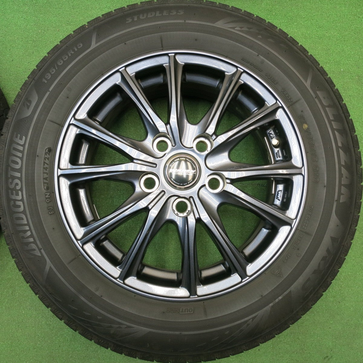 キレイ！22年★スタッドレス 195/65R15 ブリヂストン ブリザック VRX3 WAREN ヴァーレン 15インチ PCD114.3/5H★6020508HAス