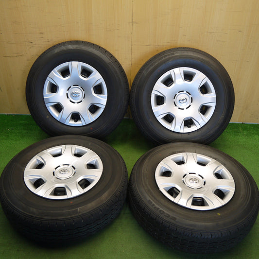新車外し！23年★トヨタ 200系 ハイエース 純正 スチール 195/80R15 107/105N ブリヂストン エコピア RD613 15インチ PCD139.7/6H★6042706Hノ