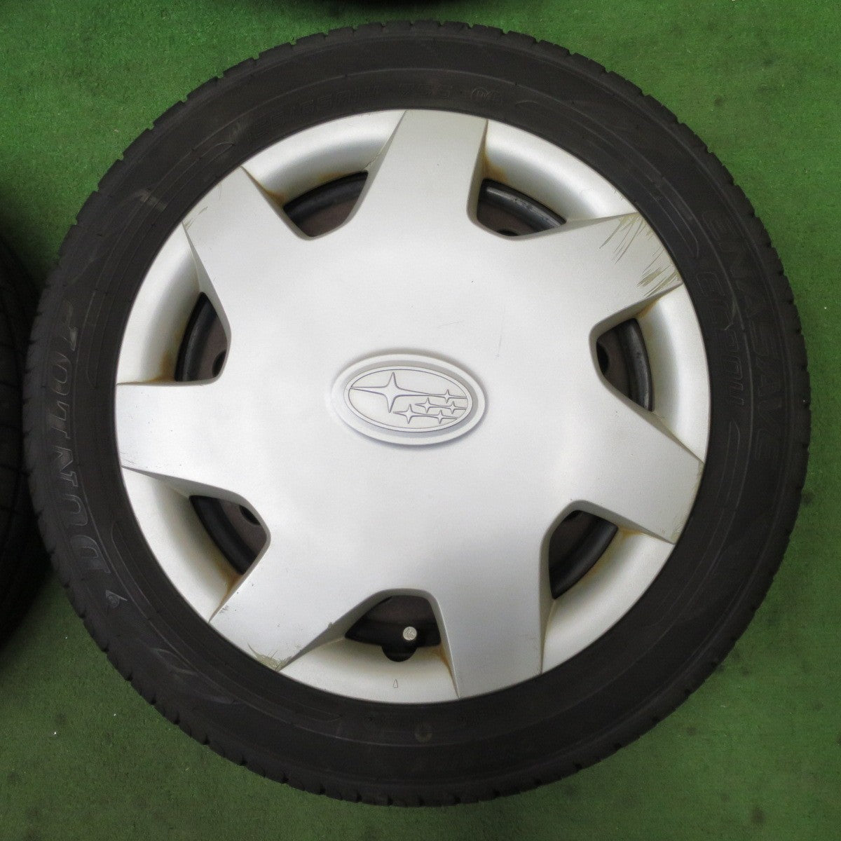 4本価格！23年★スバル ステラ プレオ 等 純正 スチール 155/65R14 ダンロップ エナセーブ EC204 14インチ PCD100/4H★6031805ナノ