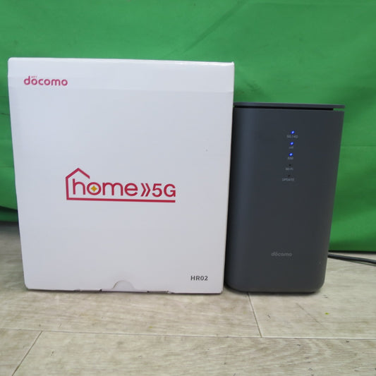 [送料無料] キレイ☆ドコモ docomo Home 5G ホーム ルーター SIMフリー HR02 Wi-Fi WiFi ダークグレー☆