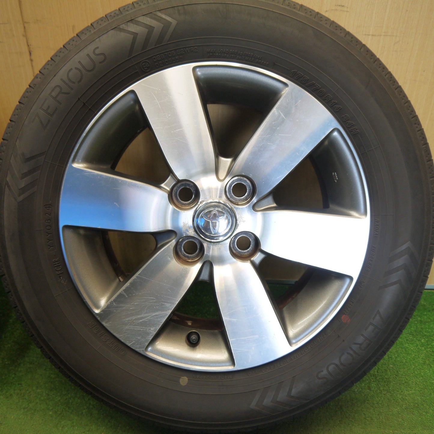 4本価格！24年★トヨタ ポルテ 純正 175/70R14 ゼリオズ ヨコハマ 14インチ PCD100/4H★6052005Hノ