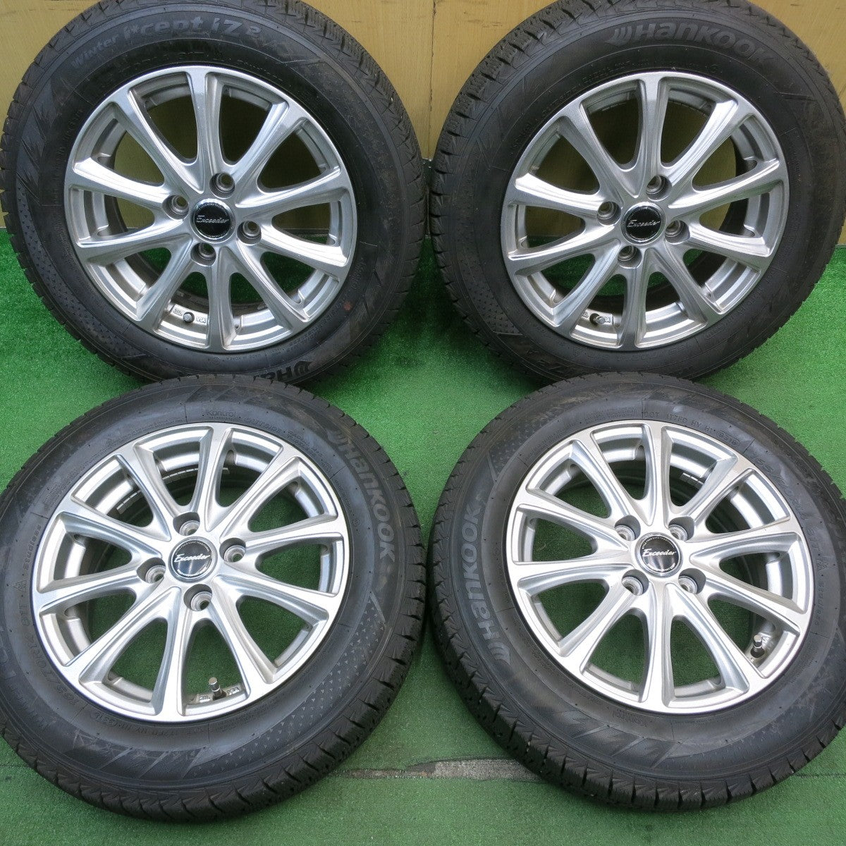 バリ溝！9.5分★スタッドレス 165/70R14 ハンコック ウインター アイセプト IZ 2A Exceeder エクシーダー 14インチ PCD100/4H★5051207NJス